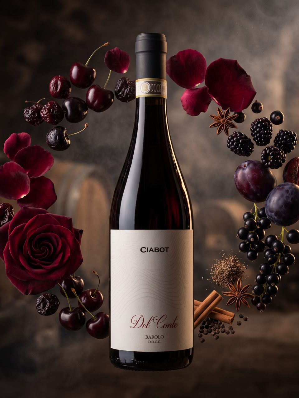 Productfoto van Barolo Ciabot, rood in het assortiment van De Proeverij