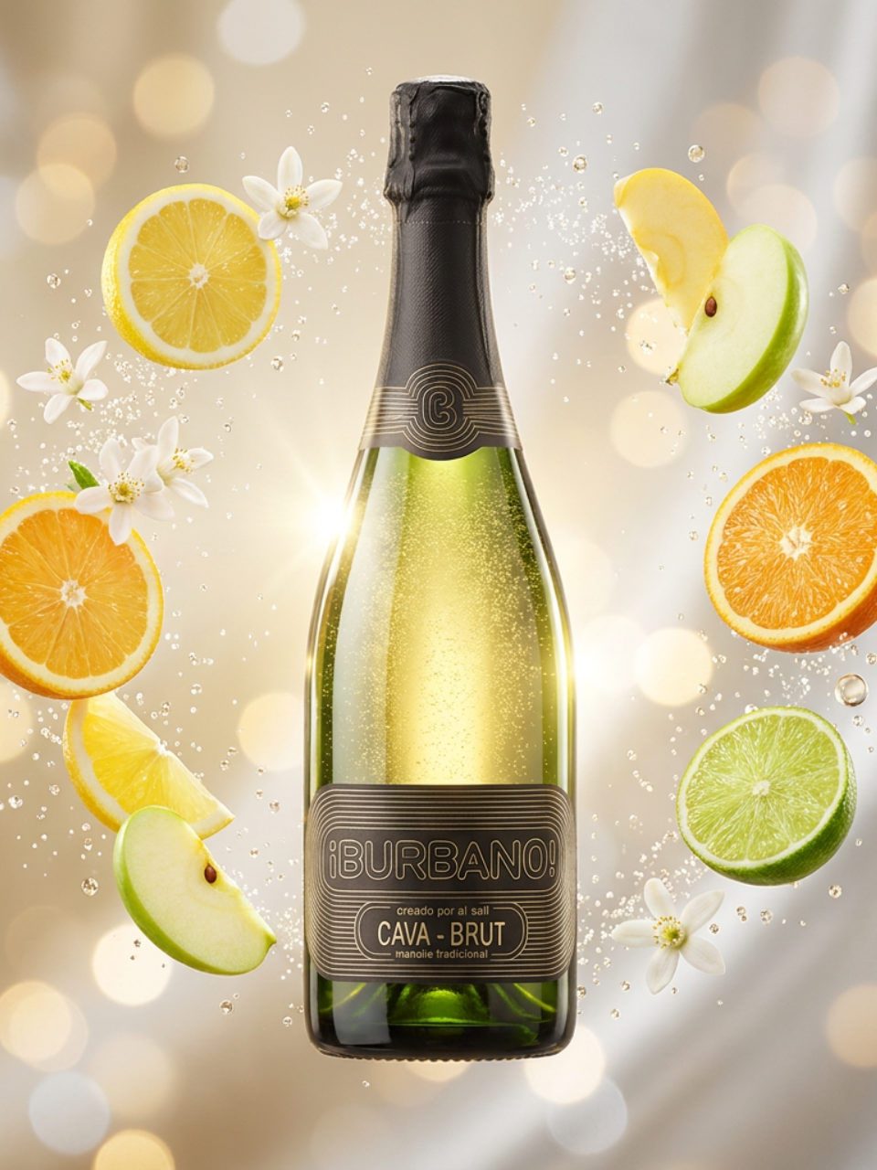 Productfoto van Burbano Cava Brut, mousserend in het assortiment van De Proeverij