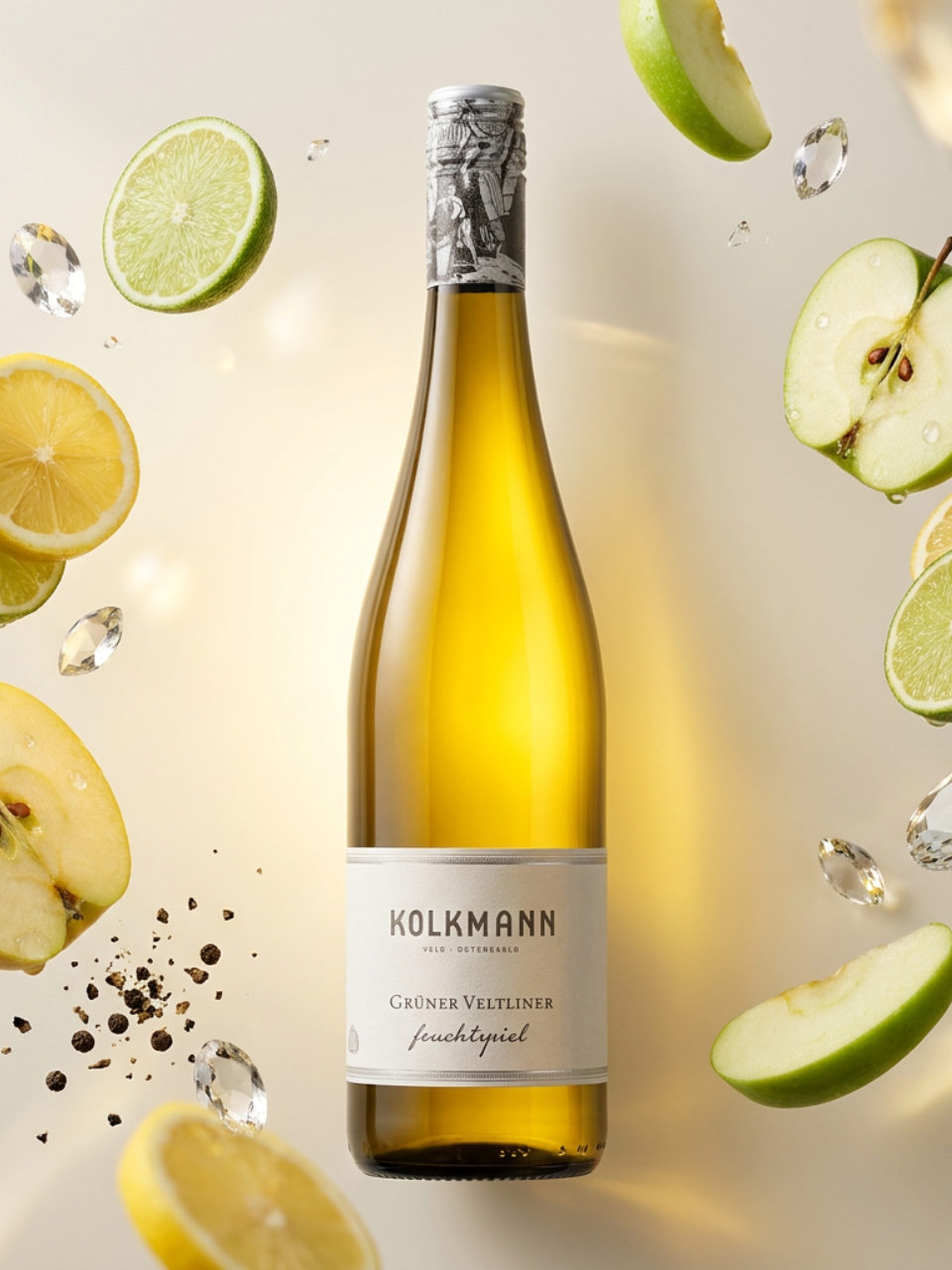 Productfoto van Kolkmann Fruchtspiel, wit in het assortiment van De Proeverij