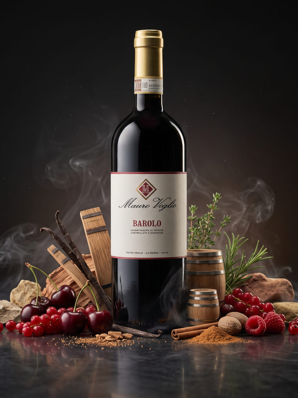 Productfoto van Mauro Veglio Barolo, rood in het assortiment van De Proeverij