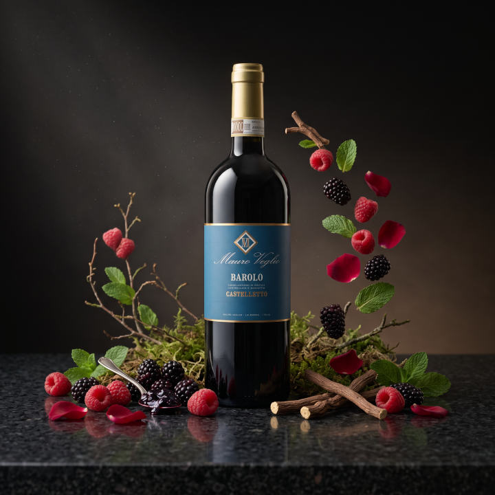 Productfoto van Mauro Veglio Barolo Castelletto, rood in het assortiment van De Proeverij