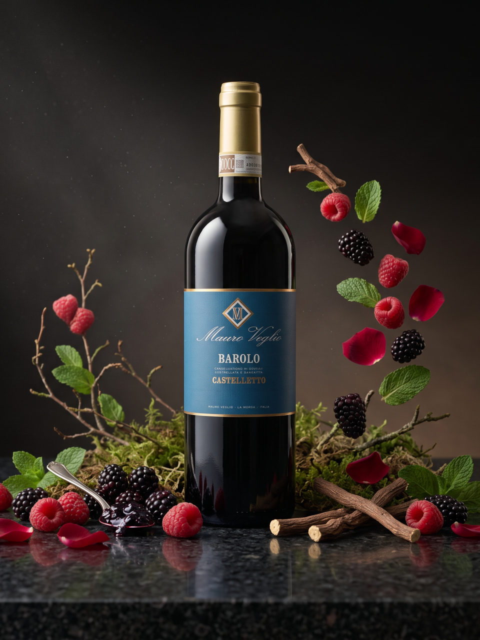 Productfoto van Mauro Veglio Barolo Castelletto, rood in het assortiment van De Proeverij