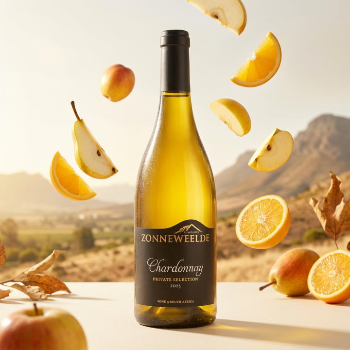 Productfoto van Zonneweelde Chardonnay, wit in het assortiment van De Proeverij