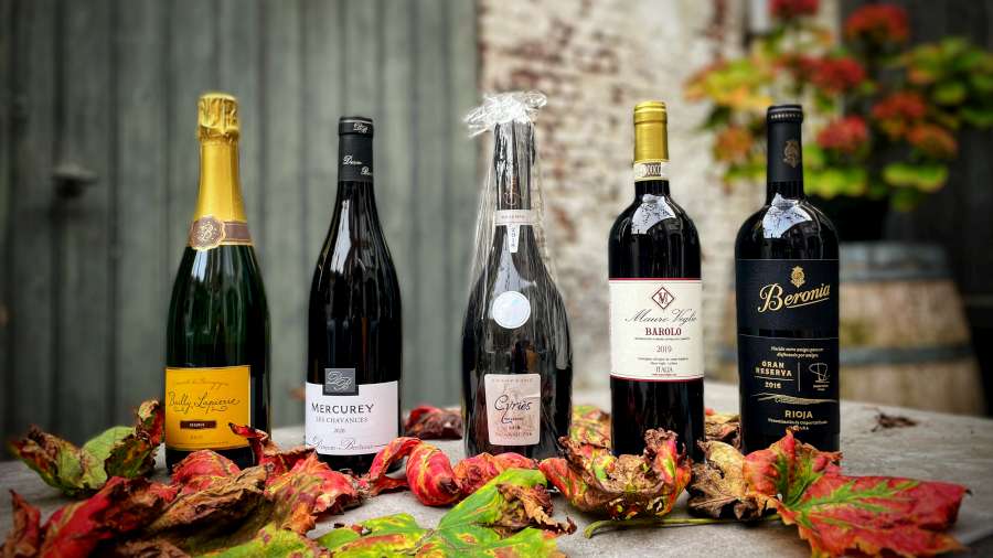 Luxe wijnen, champagne en bubbels voor eindjaar, als geschenk