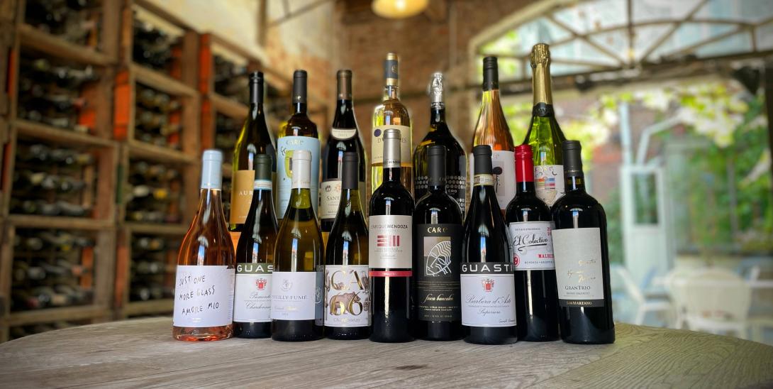 Zomerkaart wijnkaart wijnbar De Proeverij Geel wijndegustatie in de Kempen