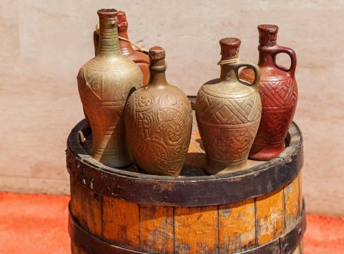 Amfoorwijn wordt gemaakt in oude kruiken